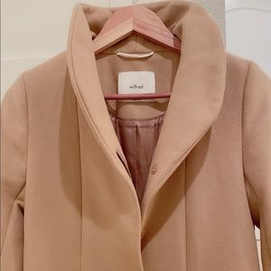 Aritzia Wilfred wool blend coat. Camel. XS.